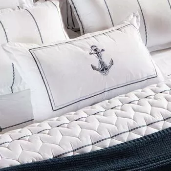 imagem de Almofada Avulsa 300 Fios Angra dos Reis Âncora 35x60cm - Naturalle Fashion