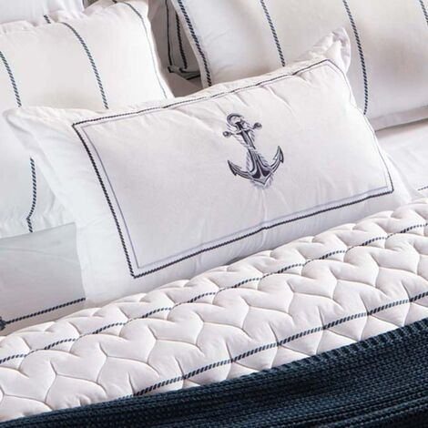 imagem do produto Almofada Avulsa 300 Fios Angra dos Reis �ncora 35x60cm - Naturalle Fashion