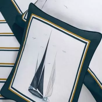 imagem de Almofada Avulsa 300 Fios Veleiro 45x45cm - Trussardi