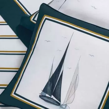 imagem de Almofada Avulsa 300 Fios Veleiro 45x45cm - Trussardi