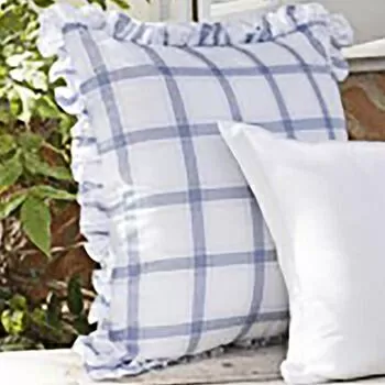 imagem de Almofada Avulsa Babado Jardim de Toile 45x45cm - Naturalle Fashion
