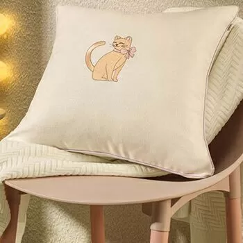 imagem de Almofada Decorativa Bordada Flory 45x45cm - Karsten