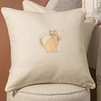 imagem de Almofada Decorativa Bordada Flory 45x45cm - Karsten