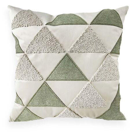 imagem do produto Almofada Decorativa com Bordado Aplicado Boucl� Geo Mod3 52x52cm - Catran