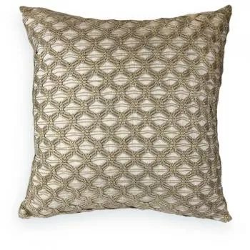 imagem de Almofada Decorativa Crochê Rendado 52x52cm - Catran
