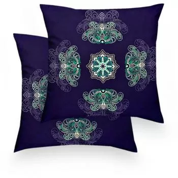imagem de Almofada Decorativa Kannen 2 55x55cm kit 2 peças - Kacyumara