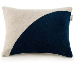 Almofada Decorativa Lenny Niemeyer Ondas 30x40cm Bege Claro/Marinho