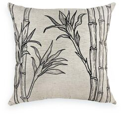 imagem de Almofada Decorativa Linho Borbado Fino Bambú 52x52cm - Catran