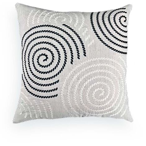 imagem do produto Almofada Decorativa Linho Bordado Fino Mod1-039-37 52x52cm - Catran