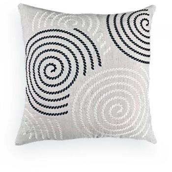 imagem de Almofada Decorativa Linho Bordado Fino Mod1-039-37 52x52cm - Catran