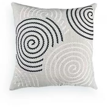 imagem de Almofada Decorativa Linho Bordado Fino Mod1-039-37 52x52cm - Catran