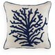 imagem do produto Almofada Decorativa Linho Cru com Bordado Manual Coral 52x52cm - Catran