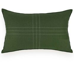Almofada Decorativa Linho Cru com Pesponto 30x50cm Verde/169-04