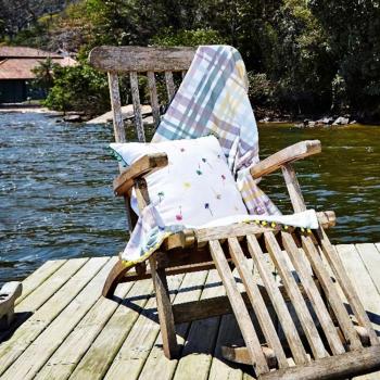 imagem de Almofada Decorativa Linho Il Sole Coqueiros 50x50cm - Muguet Home