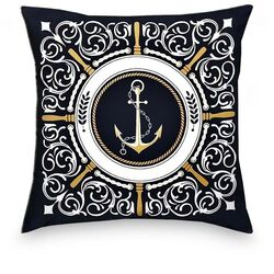 imagem de Almofada Decorativa Nautic 2/3 55x55cm kit 2 peças - Kacyumara