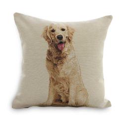 imagem de Almofada Decorativa Quadrada 45x45cm Yorkshire Golden Retriever - Catran