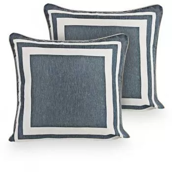 imagem de Almofada Decorativa Santorine 01 55x55cm kit 2 peças - Kacyumara