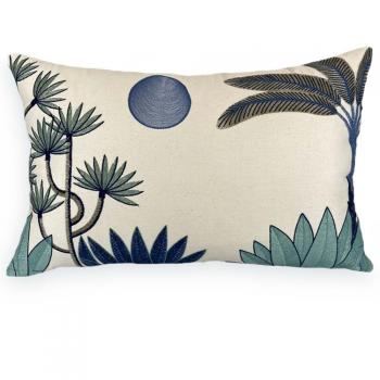 imagem de Almofada Decorativa Sarja Bordado Fino 35x58cm - Catran