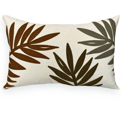 imagem do produto Almofada Decorativa Sarja com Bordado Chenille 35x58cm - Catran