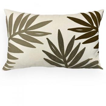 imagem de Almofada Decorativa Sarja com Bordado Chenille 35x58cm - Catran