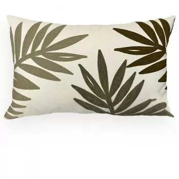 imagem de Almofada Decorativa Sarja com Bordado Chenille 35x58cm - Catran