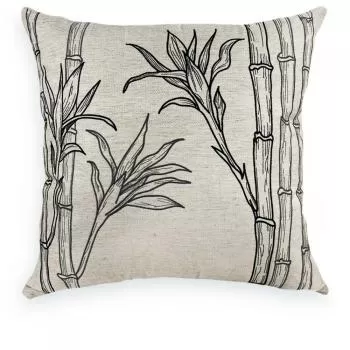 imagem de Almofada Linho Borbado Fino Bambú 52x52cm - Catran