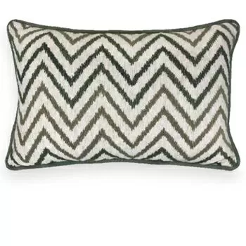 imagem de Almofada Linho Cru Bordado Fino Cord�o 35x52cm 140-06 - Catran