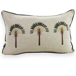 Almofada Linho Cru Coqueiro 932-01 35x52cm Estampada