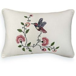 Almofada Sarja Bordado Fino 190-10 35x52cm Branca