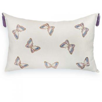 imagem de Almofada Sarja Bordado Fino com Pingente 190-12 35x52cm - Catran