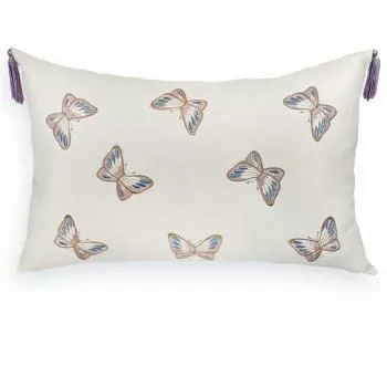imagem de Almofada Sarja Bordado Fino com Pingente 190-12 35x52cm - Catran