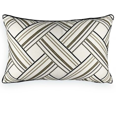 imagem do produto Almofada Sarja Bordado Ponto Cruz 35x52cm - Catran