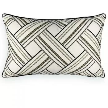 imagem de Almofada Sarja Bordado Ponto Cruz 35x52cm - Catran