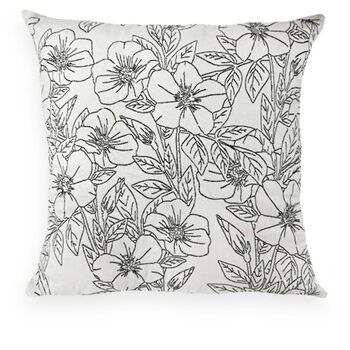 imagem de Almofada Sarja Cru Bordado Fino Pincel Mod 03 52x52cm 052-18 - Catran