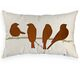 imagem do produto Almofada Veludo Bordada Pssaros 35x52cm - Catran