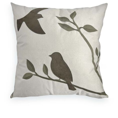 imagem do produto Almofada Veludo Bordada Pssaros 52x52cm - Catran