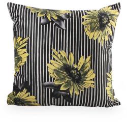 Almofada Veludo Estampada DC 423-166 52x52cm Preto/Amarelo