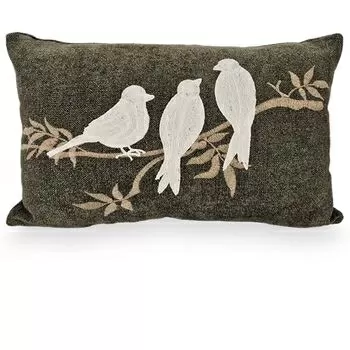 imagem de Almofada Viscose Chenille Pássaros 35x52cm 980-04 - Catran