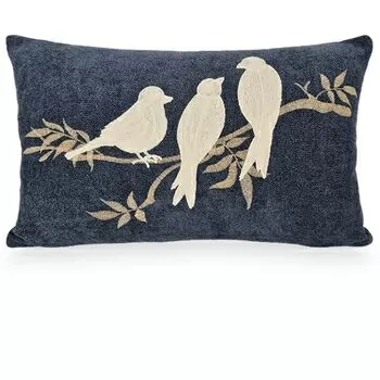 imagem de Almofada Viscose Chenille Pássaros 35x52cm 980-05 - Catran