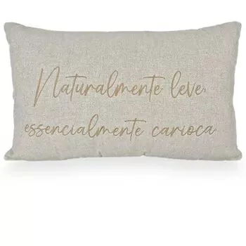imagem de Almofada Viscose Frase Bordado Fino 32x52cm 980-07 - Catran