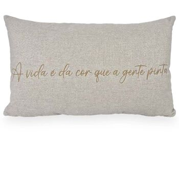 imagem de Almofada Viscose Frase Bordado Fino 32x52cm 980-09 - Catran