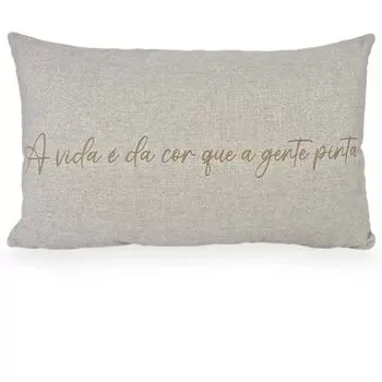 imagem de Almofada Viscose Frase Bordado Fino 32x52cm 980-09 - Catran