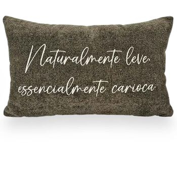 imagem de Almofada Viscose Frase Bordado Fino 32x52cm 980-10 - Catran