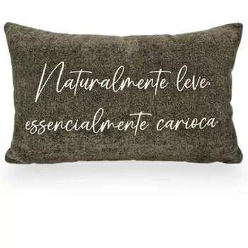 imagem de Almofada Viscose Frase Bordado Fino 32x52cm 980-10 - Catran
