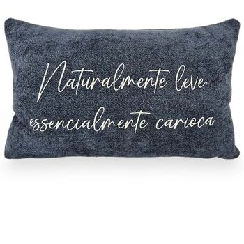 imagem de Almofada Viscose Frase Bordado Fino 32x52cm 980-13 - Catran