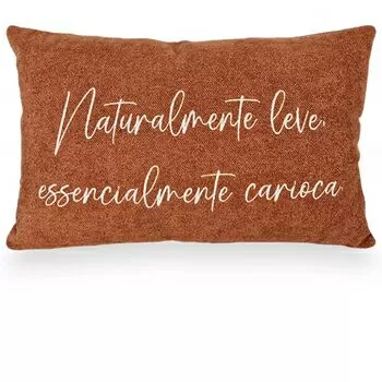 imagem de Almofada Viscose Frase Bordado Fino 32x52cm 980-16 - Catran