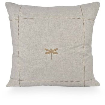 imagem de Almofada Viscose Lib�lula Bordado Fino 52x52cm 980-19 - Catran