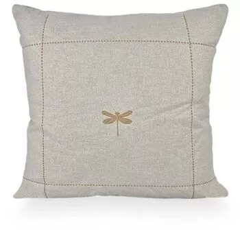 imagem de Almofada Viscose Libélula Bordado Fino 52x52cm 980-19 - Catran