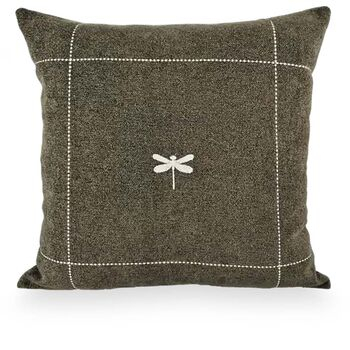 imagem de Almofada Viscose Lib�lula Bordado Fino 52x52cm 980-21 - Catran
