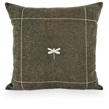 imagem de Almofada Viscose Libélula Bordado Fino 52x52cm 980-21 - Catran